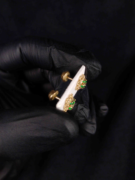 Topo trebol con circones